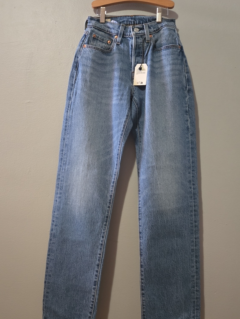 Women's  501 Original  Straight-Leg Jeans in Light Blue